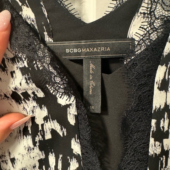 BCBG Coco lace trimmed silk top - Picture 7 of 9